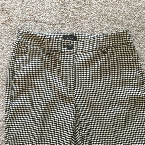 White House Black Market Houndstooth Pants 0p - Picture 2 of 4